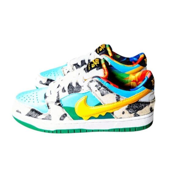 COPY NIKE Ben & Jerry's x Dunk Low SB 'Chunky Dunky' Sneakers Size 7 - Picture 2 of 11